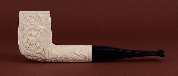 Pipa in Schiuma di mare Altinay decorata shape billiard
