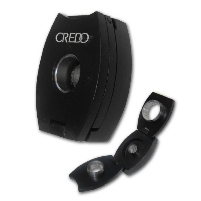 Lubinski - Buca Sigari - 3 in 1 CREDO Oval Alluminio Black
