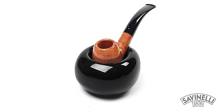 Savinelli - Portapipe GOCCIA a 1 posto in Ceramica Nero
