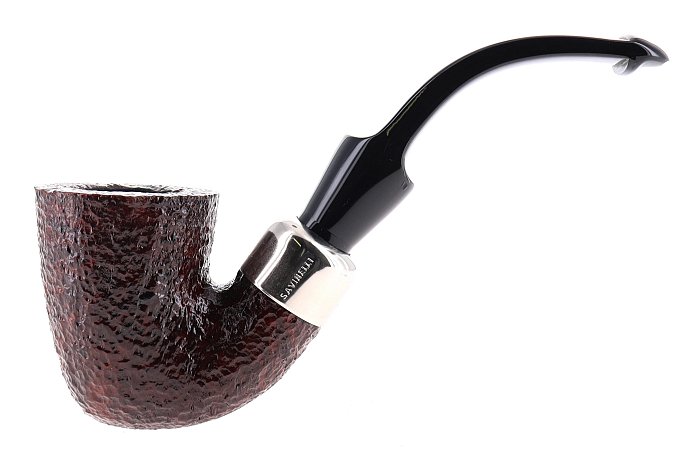Pipa Savinelli - NEW DRY SYSTEM Rusticata marrone 621 shape bent dublin, filtro 6mm