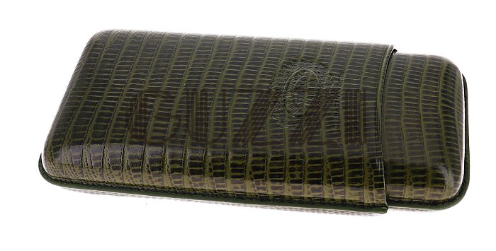 Portasigari in Pelle HOYO DE MONTERREY - 3 Posti Crocodile