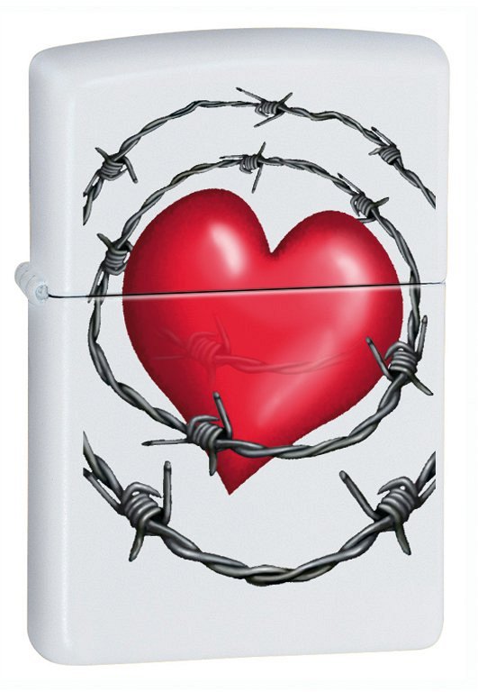 Zippo Heart and Barbed Wire