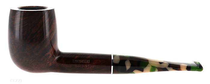 Pipa Savinelli Camouflage 111 KS liscia marrone scura shape billiard, filtro 6mm