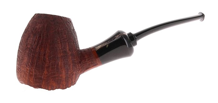 Pipa Damini sabbiata marrone shape stand up barrel asimmetrica