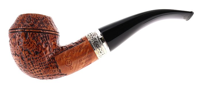 Pipa Ser Jacopo dalla Gemma S2 D DELECTA MAXIMA sabbiata marrone shape bent bulldog