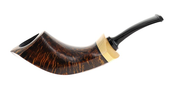 Pipa C-pipe GRUPPO 6 liscia marrone shape freehand