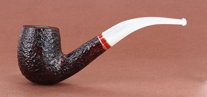 Pipa SAVINELLI St. Nicholas 2020 606 KS rusticata shape bent billiard