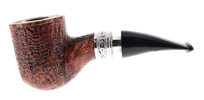 Pipe Ser Jacopo dalla Gemma S2 E DELECTA LEONARDO sabbiata marrone shape hawkbill