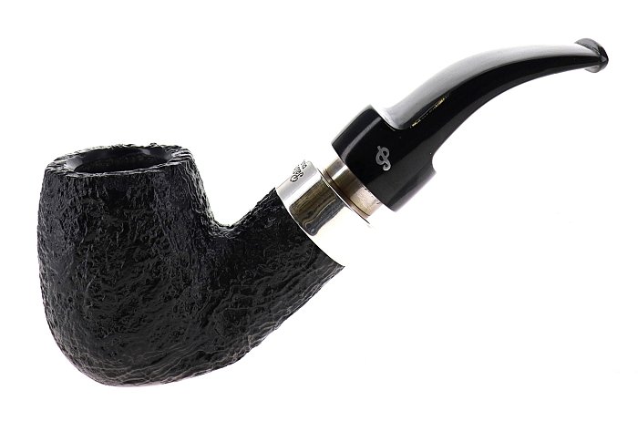 Pipa Peterson of Dublin ROSSLARE ROYAL IRISH SANDBLAST XL90 sabbiata nera shape bent billiard