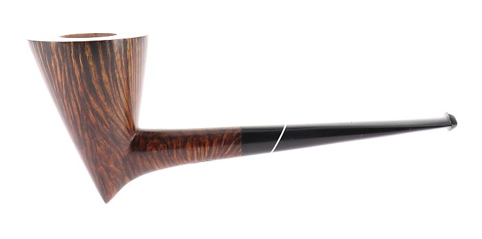 Pipa REGINA SCARLATTA 5 CORONE liscia marrone shape dublin pickaxe