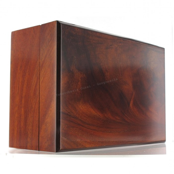 Gentili - Humidor Scatola Umidificata Piuma Mogano per 30 Sigari o 40 Toscani