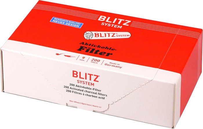 Blitz Swiss - COMBO PACK 200 Filtri a Carbone Attivo - 9mm