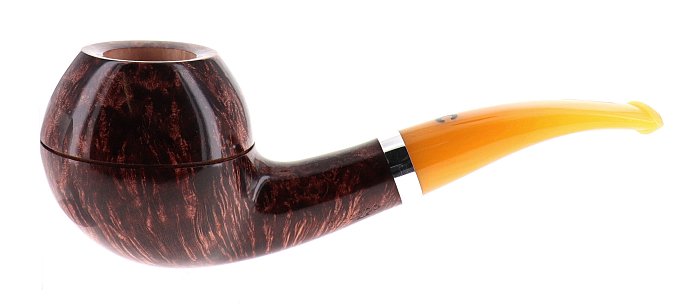 Pipa Il Ceppo  GRUPPO 4 liscia marrone shape half bent rhodesian