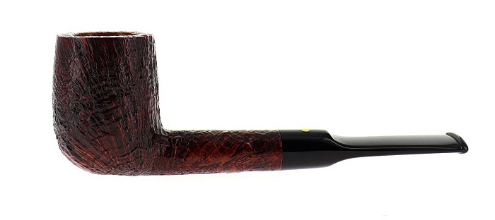 Pipa Savinelli  Punto Oro Gold 114 KS sabbiata marrone shape straight billiard 6mm