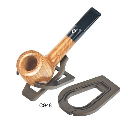 Lubinski - Portapipe 1 posto da Tasca - in Plastica Marrone