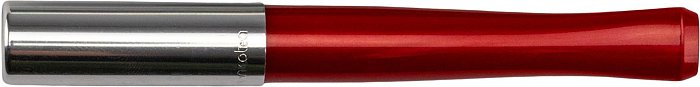 Denicotea - Bocchino Rosso Perlato e Argento con Filtro 9mm per Sigaretta