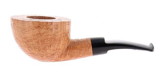 Pipa BACIGALUPI 2 ANCORE sabbiata naturale shape pot semicurva foratura centrale