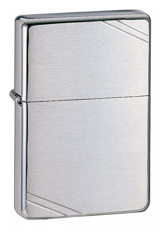 Zippo Vintage Cromo Satinato e Incisioni