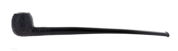 Pipa Savinelli Churchwarden 202, Rusticata nera, shape  Apple dritta, filtro 3mm