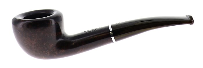 Pipa Savinelli Bosco 316 liscia, marrone scuro, shape Dublin semicurva, filtro 6mm