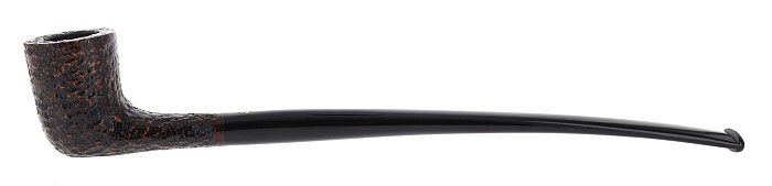 Pipa Savinelli Churchwarden 404, Rusticata Brownblast, shape Zulu semicurva, filtro 3mm