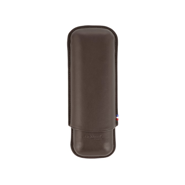 ST Dupont - ATELIER - Porta Sigari Doppio in Pelle - Marrone