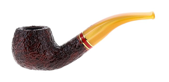 Pipa SAVINELLI St. Nicholas 2024 646 KS rusticata shape bent rhodesian - FIltro 9mm - Edizione Limitata
