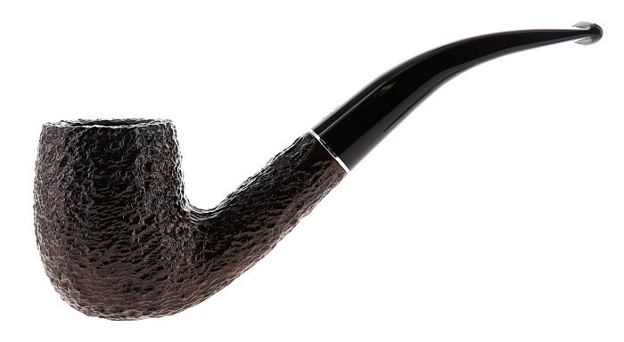 Pipa Savinelli Tre 606 KS rusticata marrone shape bent billiard