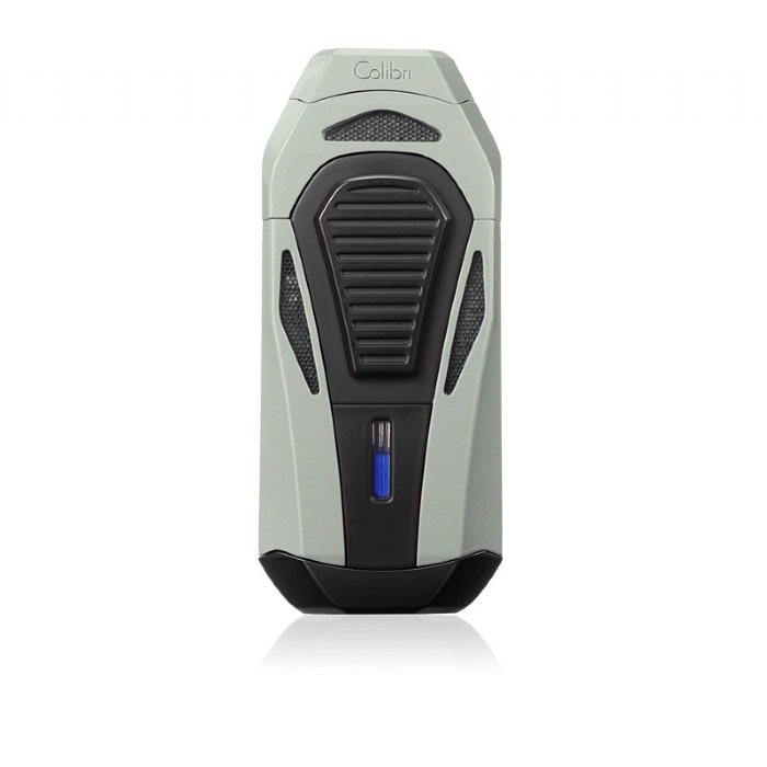 Colibri - Accendino BOSS III Triple Jet Flame Nero e Silver con CUTTER Integrato