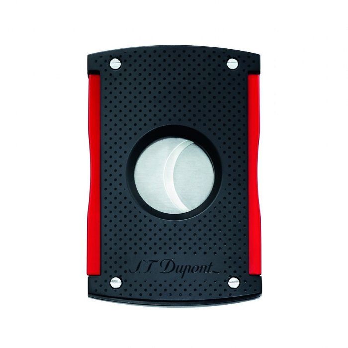 ST Dupont - Tagliasigari MaxiJet - Noire Soft Touch and Red