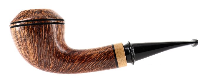 Pipa Franz Pipe liscia marrone shape rhodesian semicurva