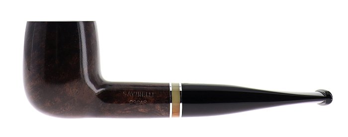 Pipa Savinelli Oscar 106 liscia, marrone scuro, shape billiard dritta, filtro 9mm