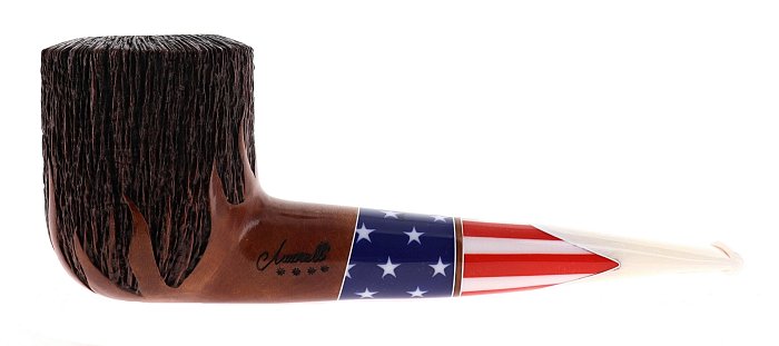 Pipa Amorelli **** 4 STELLE PATRIOT PENNA DI SAN MICHELE shape stand up billiard