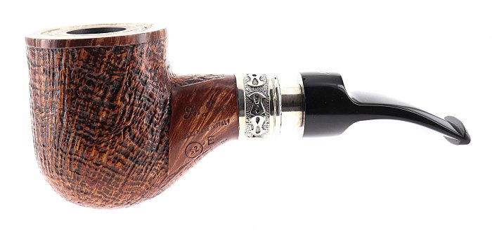 Pipe Ser Jacopo dalla Gemma S2 E DELECTA LEONARDO sabbiata marrone shape hawkbill