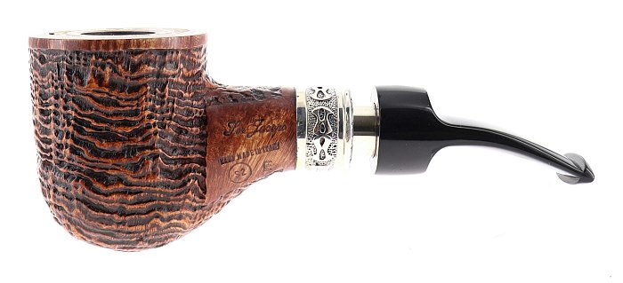 Pipe Ser Jacopo dalla Gemma S2 E DELECTA LEONARDO sabbiata marrone shape hawkbill