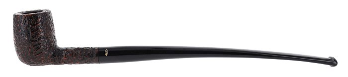 Pipa Savinelli Churchwarden 104, Rusticata  Brownblast, shape Billiard dritta, filtro 6mm