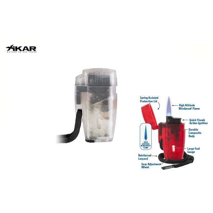 XICAR - Accendino Turbo Flame STRATOSPHERE II SINGLE Clear