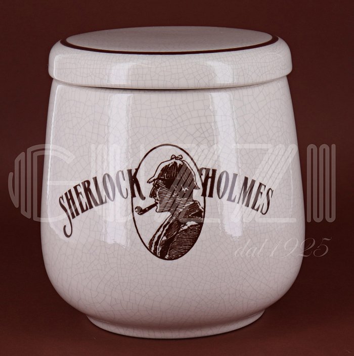 Lubinski - Vaso Porta Tabacco CLASSIC in Ceramica Bianco - Umidificato