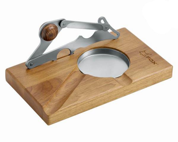 FOX - Cutter 749 Scorrevole con supporto in Legno - Sabbiato