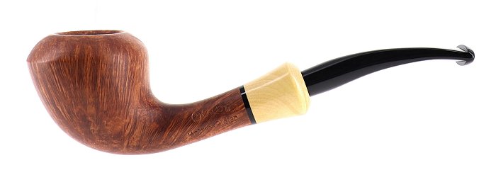 Pipa Chacom MAITRE PIPIER liscia marrone shape rhodesian semicurva