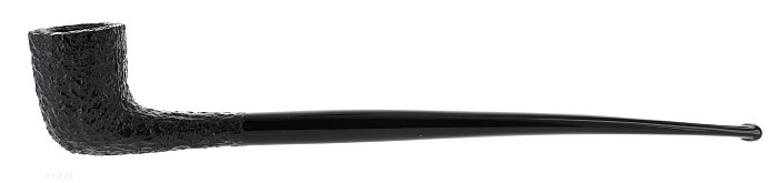 Pipa Savinelli Churchwarden 404, Rusticata Nera, shape Zulu semicurva, filtro 3mm