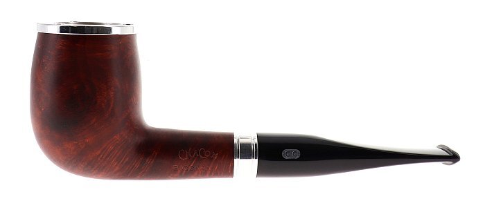 Pipa Chacom Baccara 186 liscia marrone shape billiard parafiamma in alluminio