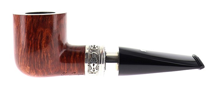 Pipa Ser Jacopo dalla Gemma LA FUMA FINCHE' TIRA DELECTA C liscia marrone shape billiard