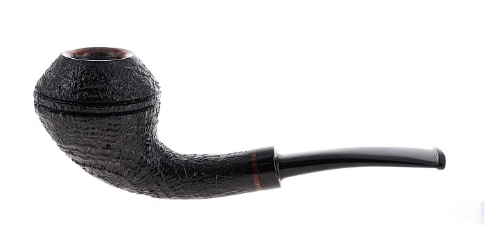 Pipa Franz Pipe sabbiata scura shape rhodesian semicurva