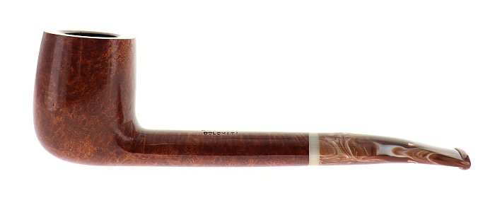 Pipa Savinelli Dolomiti 812, liscia marrone, shape Canadese semicurva, filtro 6mm