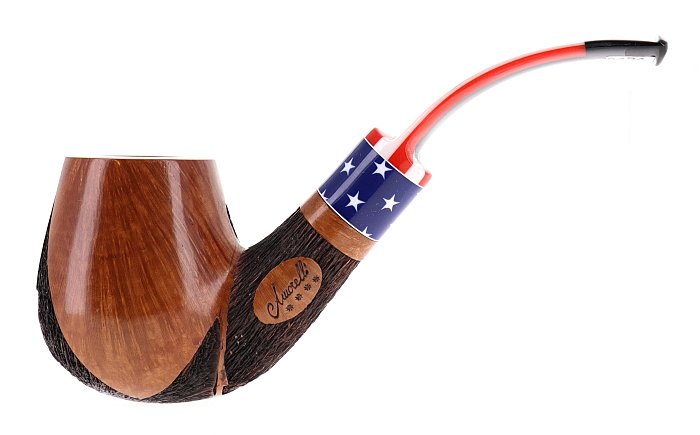 Pipa Amorelli **** 4 STELLE PATRIOT PENNA DI SAN MICHELE shape magnum bent brandy