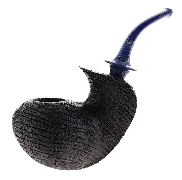 Pipa LA BIOTA Morta Bog Oak sabbiata shape full bent freehand
