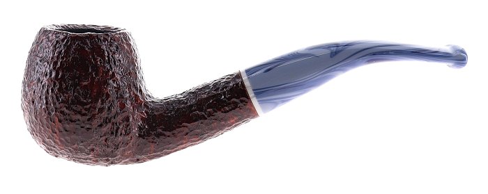 Pipa Savinelli OCEANO 626 shape Apple curva,  rusticata bordeaux, FIltro 6mm
