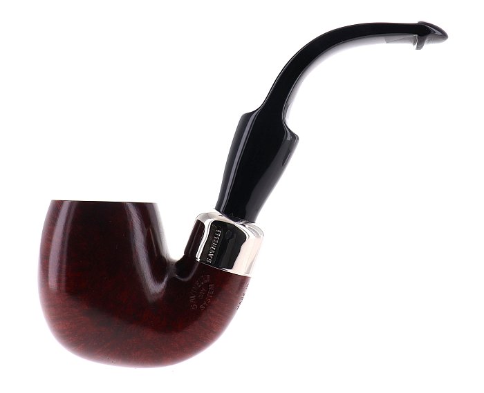 Pipa Savinelli - NEW DRY SYSTEM liscia 614 shape Billiard molto curva, filtro 6mm