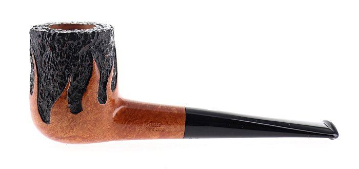 Pipa Castello 100° ANNIVERSARIO TABACCHERIA GUZZI Fiamme rusticata shape stand up billiard Edizione Limitata Numerata N° 21/29